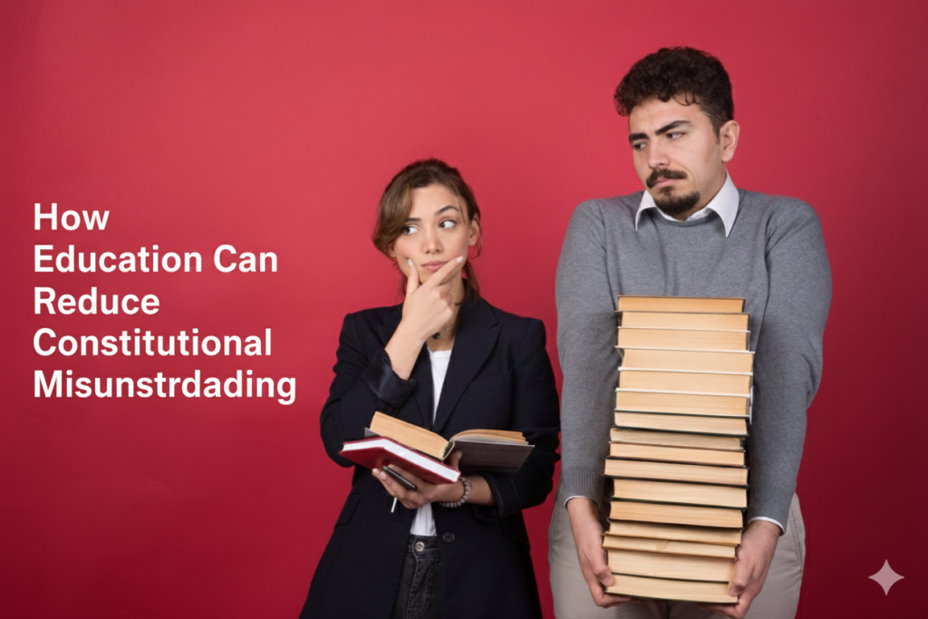 civic education and legal literacy, illustrating how learning reduces misconceptions about constitutional rights.