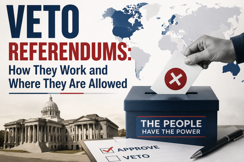 Veto Referendums: How They Work and Where They Are Allowed